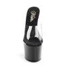 Pleaser - ADORE701 Mules à talons - Chaussures de pole dance - Noir/Transparent Product image